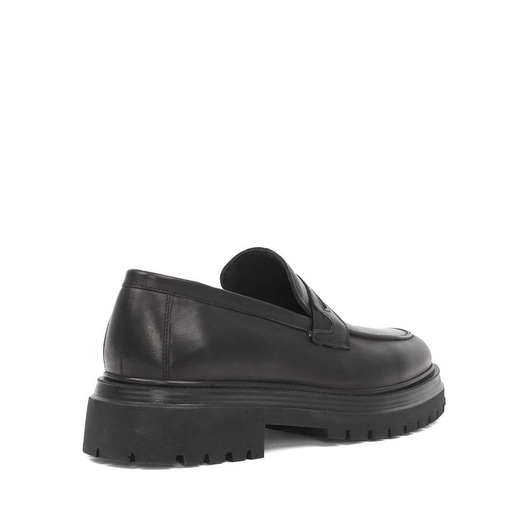 Erkek Siyah Deri Loafer