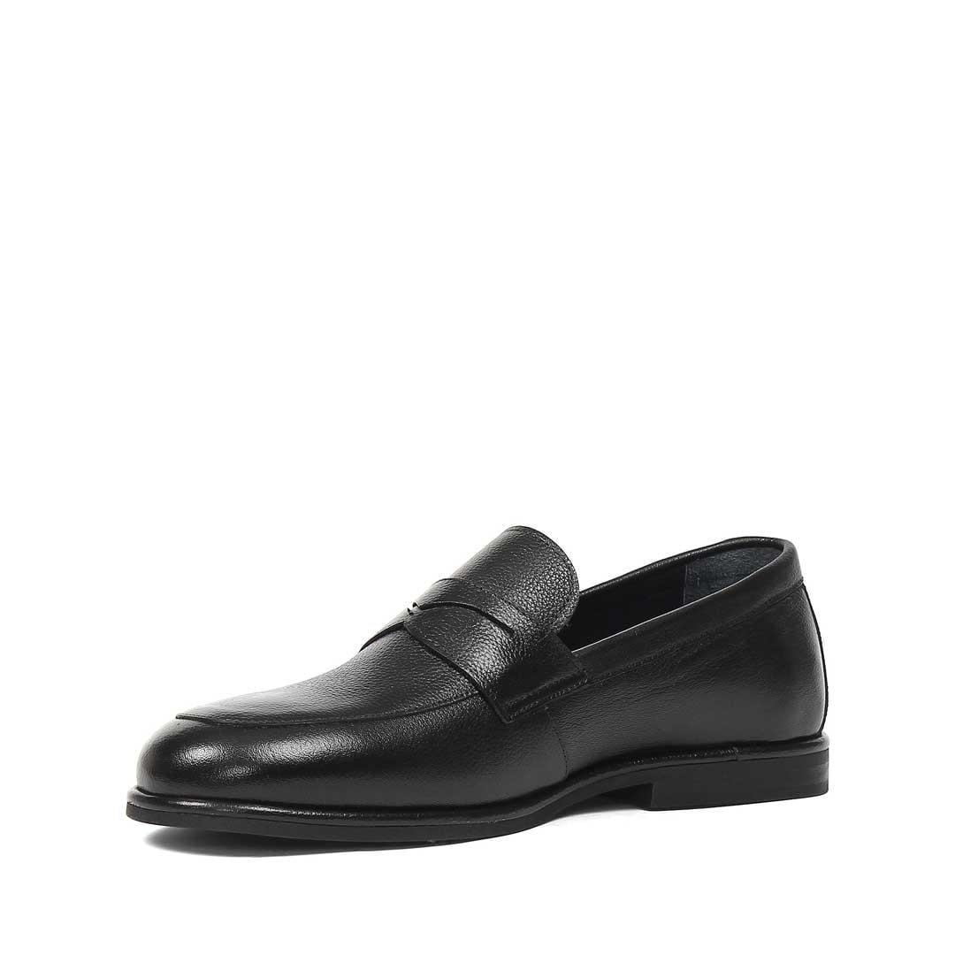 Erkek Siyah Deri Loafer
