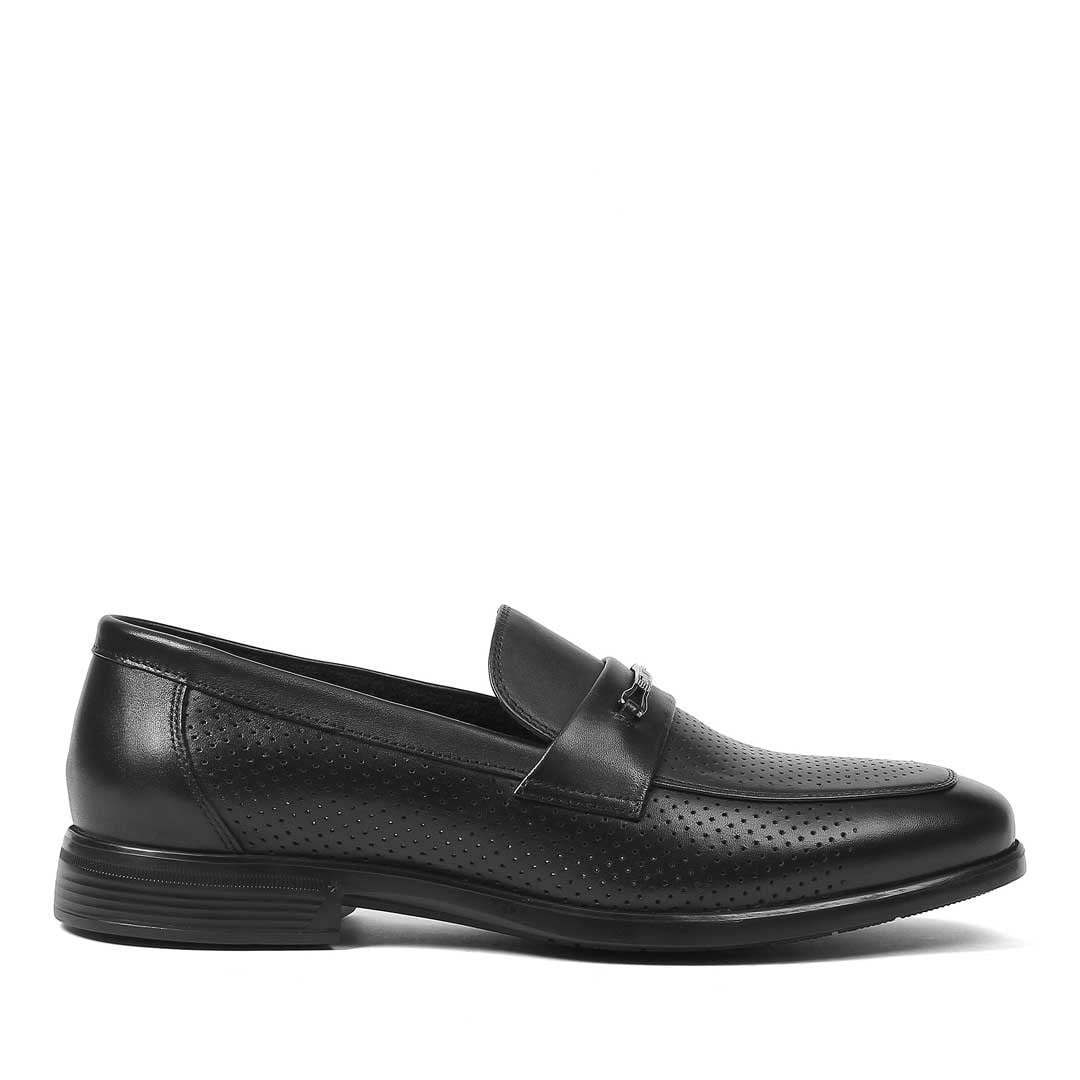 Erkek Siyah Deri Loafer