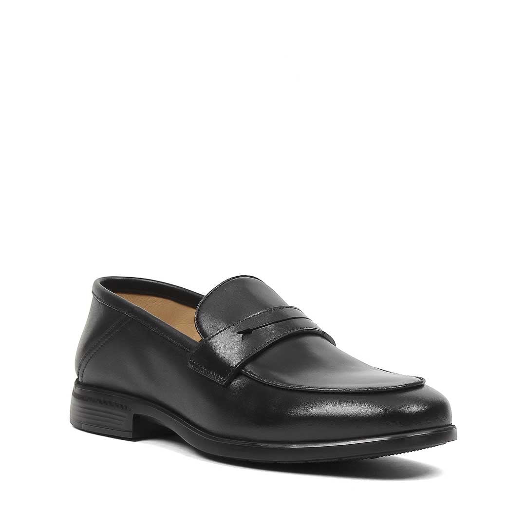Erkek Siyah Deri Loafer