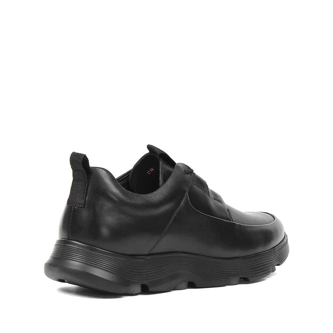 Erkek Siyah Deri Sneaker