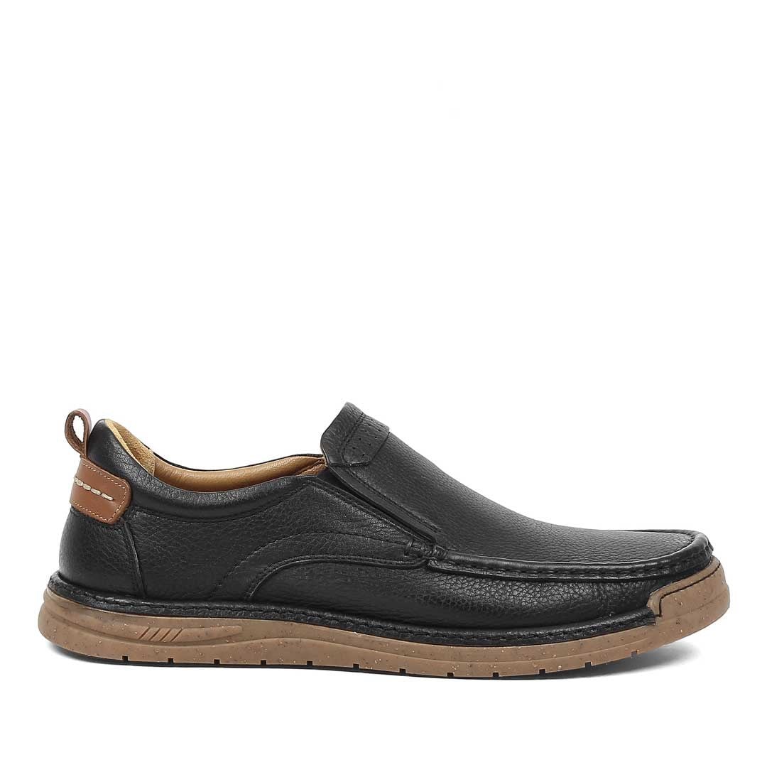 Erkek Siyah Deri Sneaker