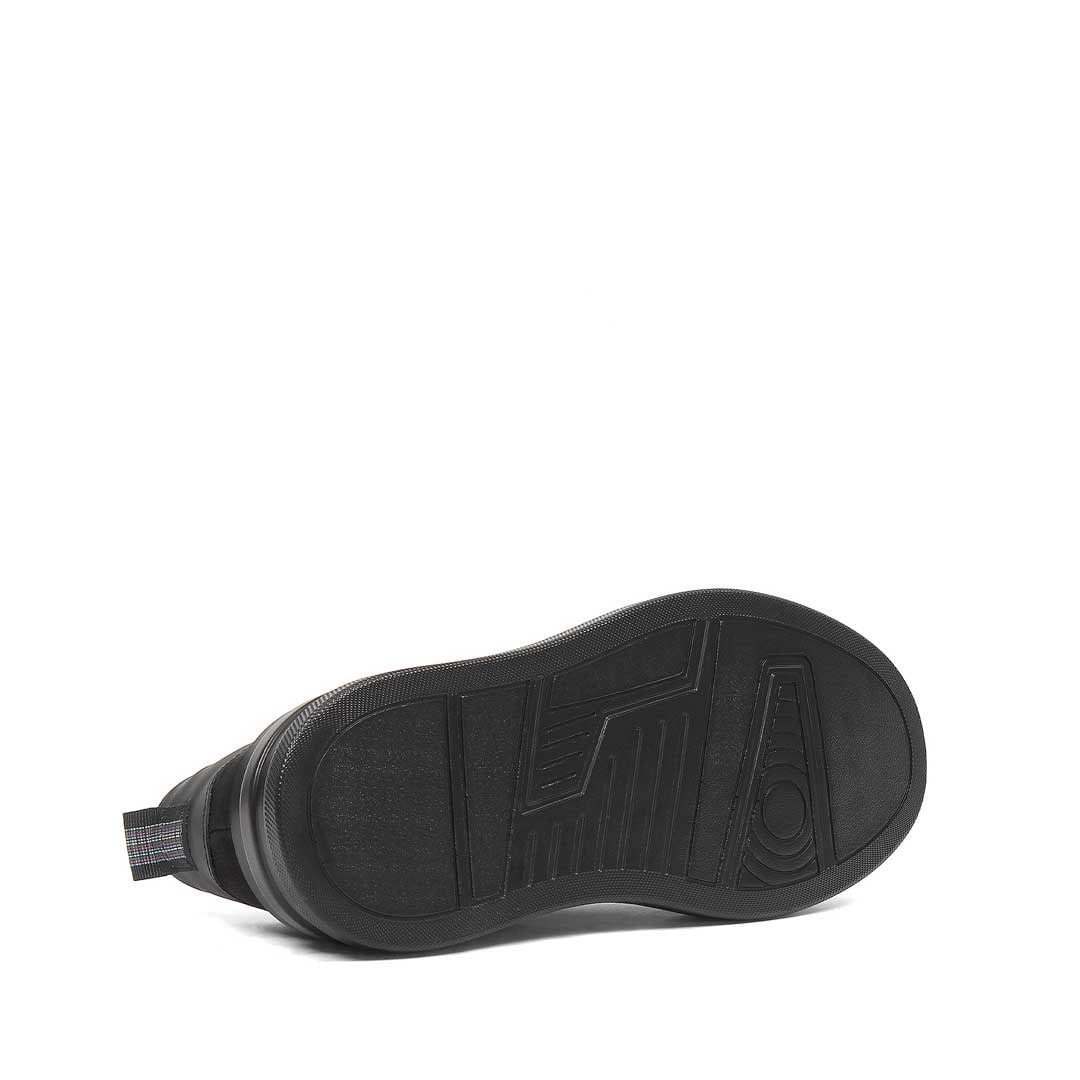 Erkek Siyah Kalın Tabanlı Nubuk Deri Sneaker