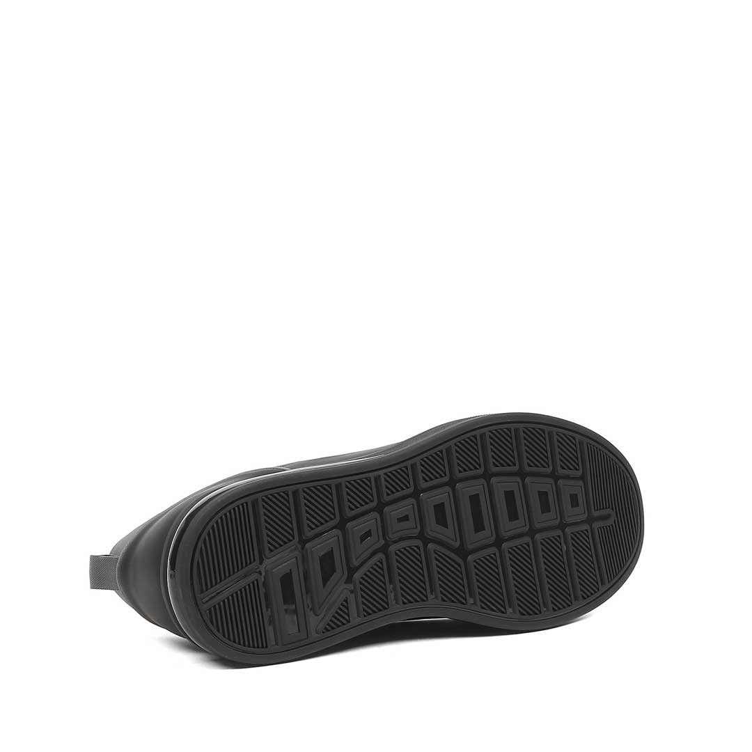 Erkek Siyah Mat Deri Sneaker