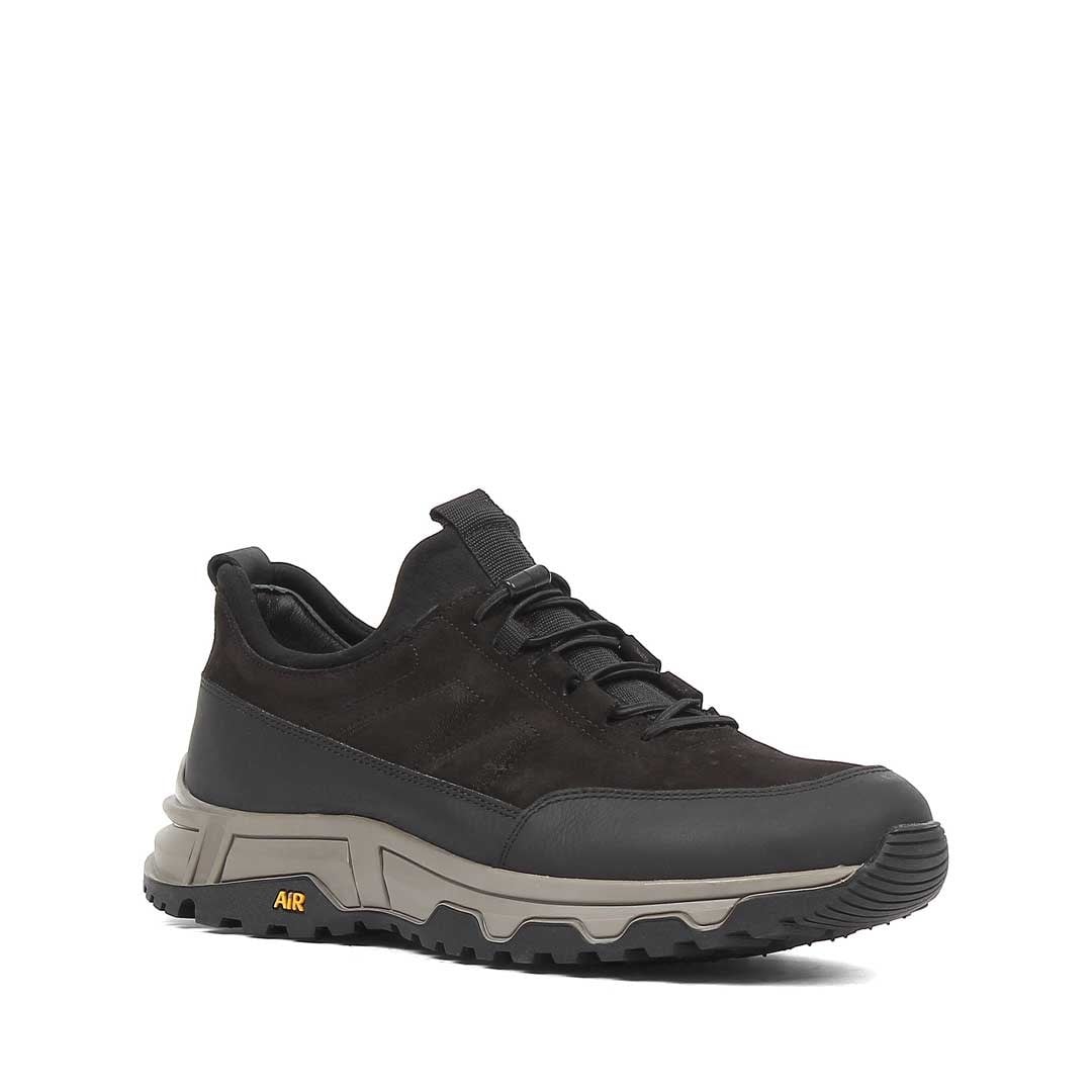 Erkek Siyah Nubuk Deri Sneaker