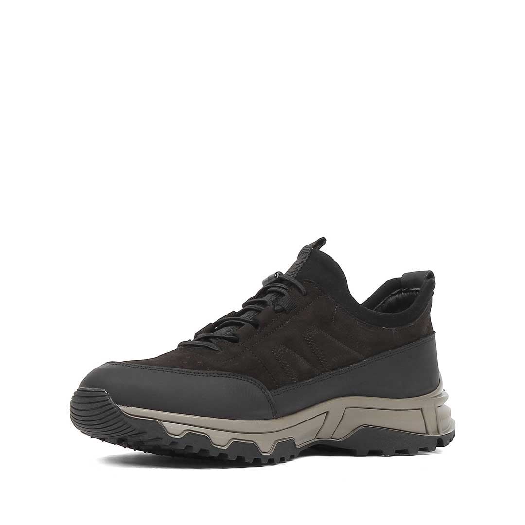 Erkek Siyah Nubuk Deri Sneaker