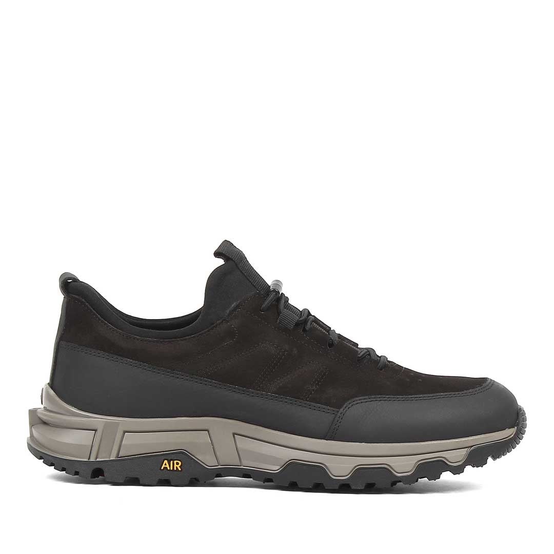 Erkek Siyah Nubuk Deri Sneaker