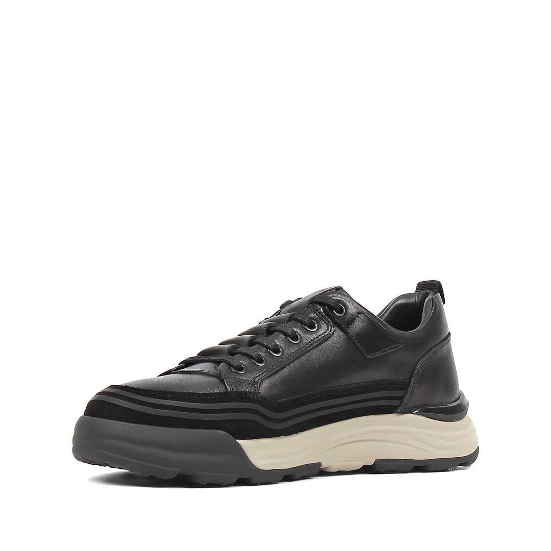 Erkek Siyah Süet Deri Sneaker