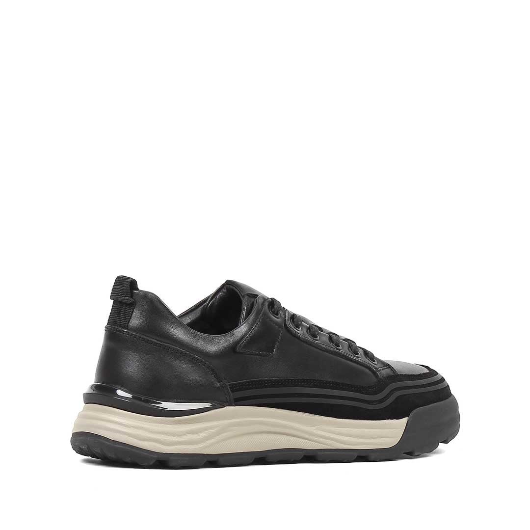 Erkek Siyah Süet Deri Sneaker