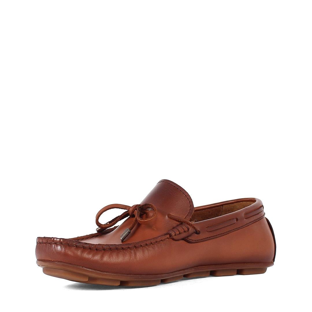 Erkek Taba Deri Loafer