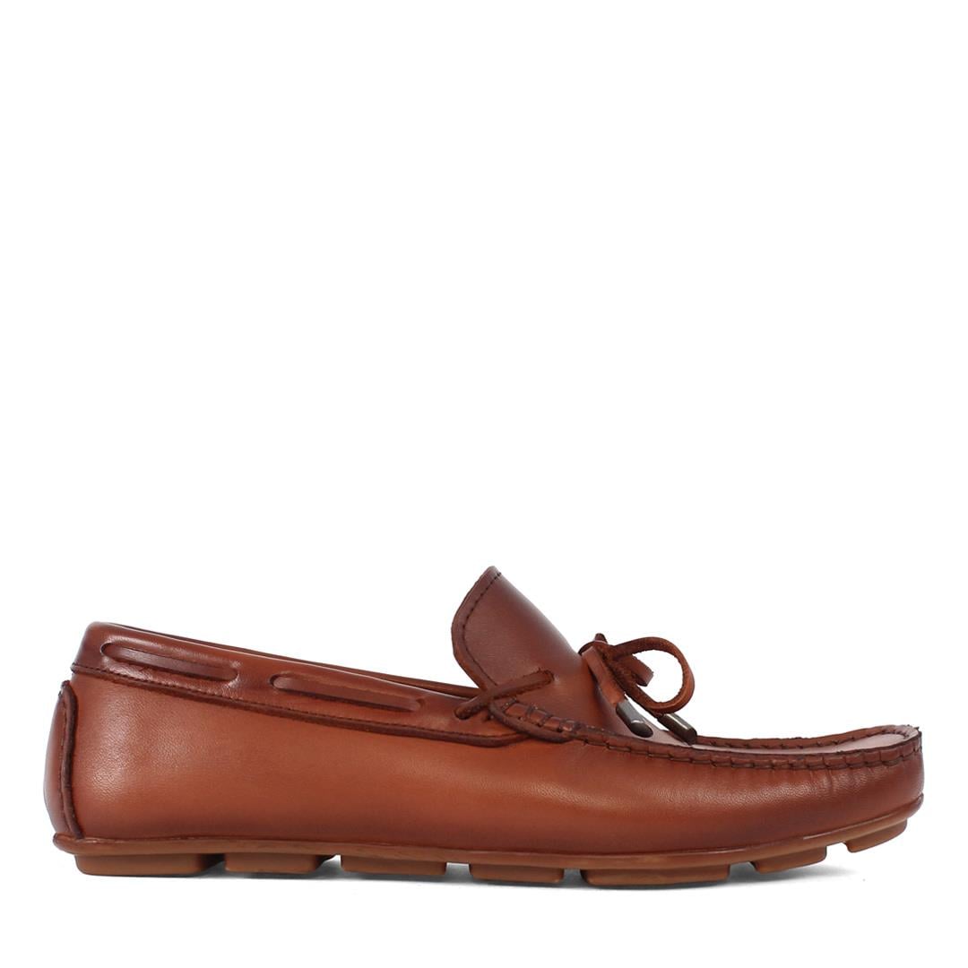 Erkek Taba Deri Loafer