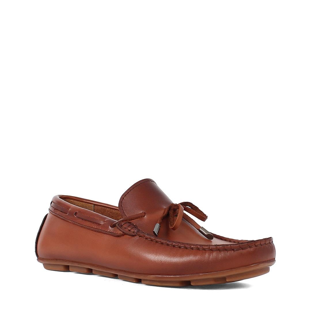 Erkek Taba Deri Loafer