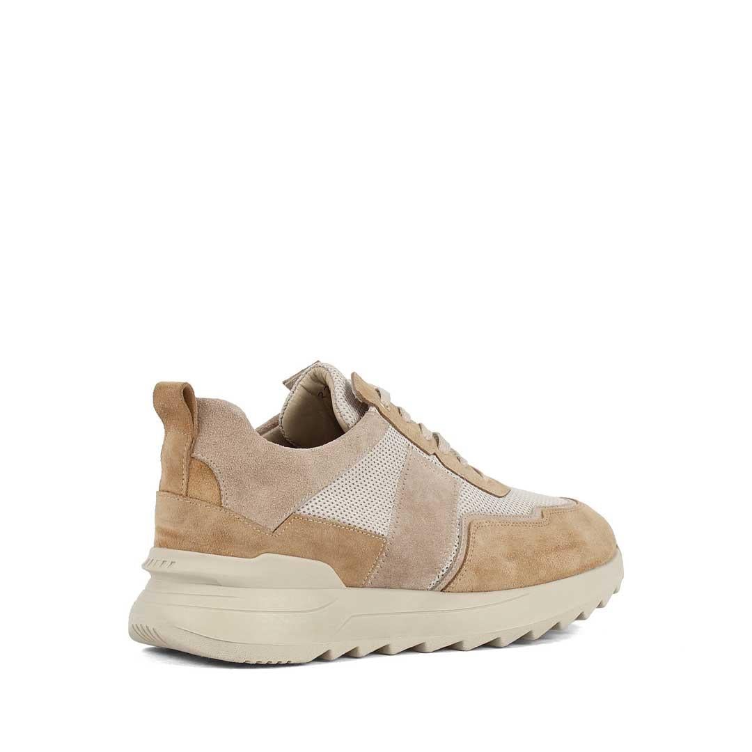 Erkek Taba Bağcıklı Kalın Tabanlı Süet Deri Sneaker