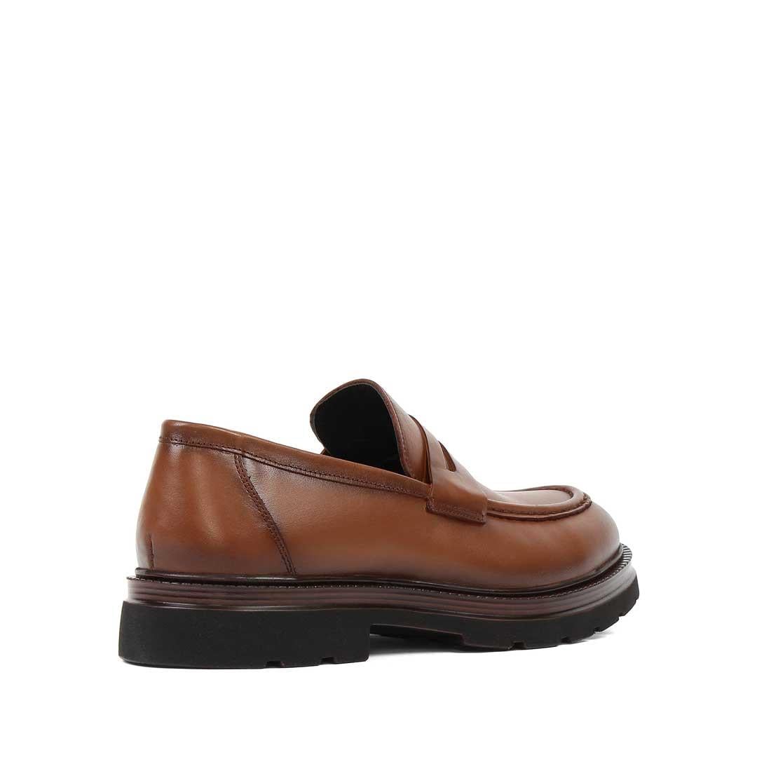 Erkek Taba Deri Loafer