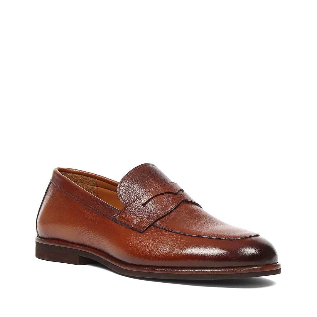 Erkek Taba Deri Loafer