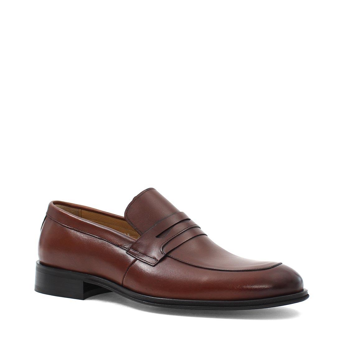 Erkek Taba Deri Loafer