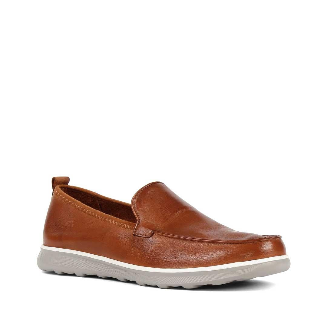 Erkek Taba Deri Loafer