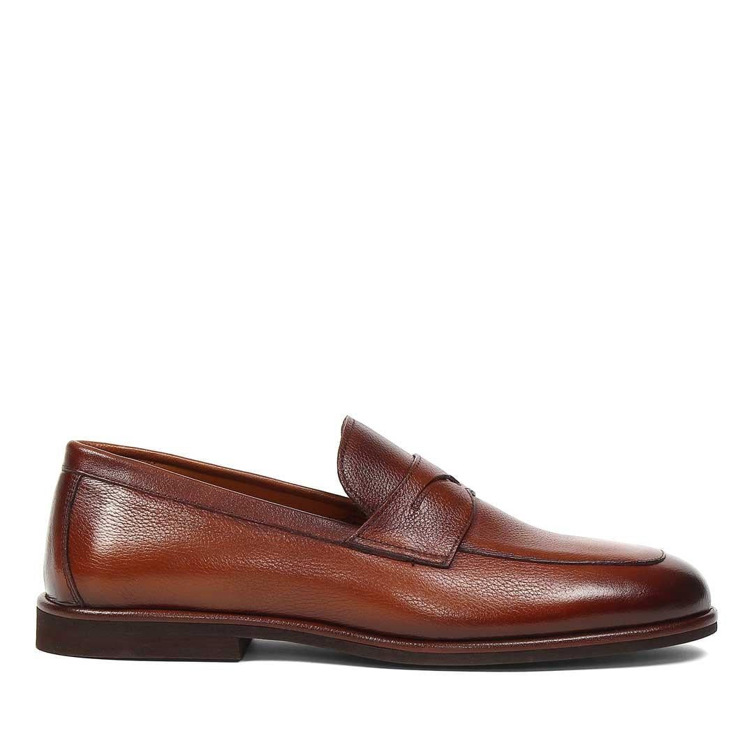 Erkek Taba Deri Loafer