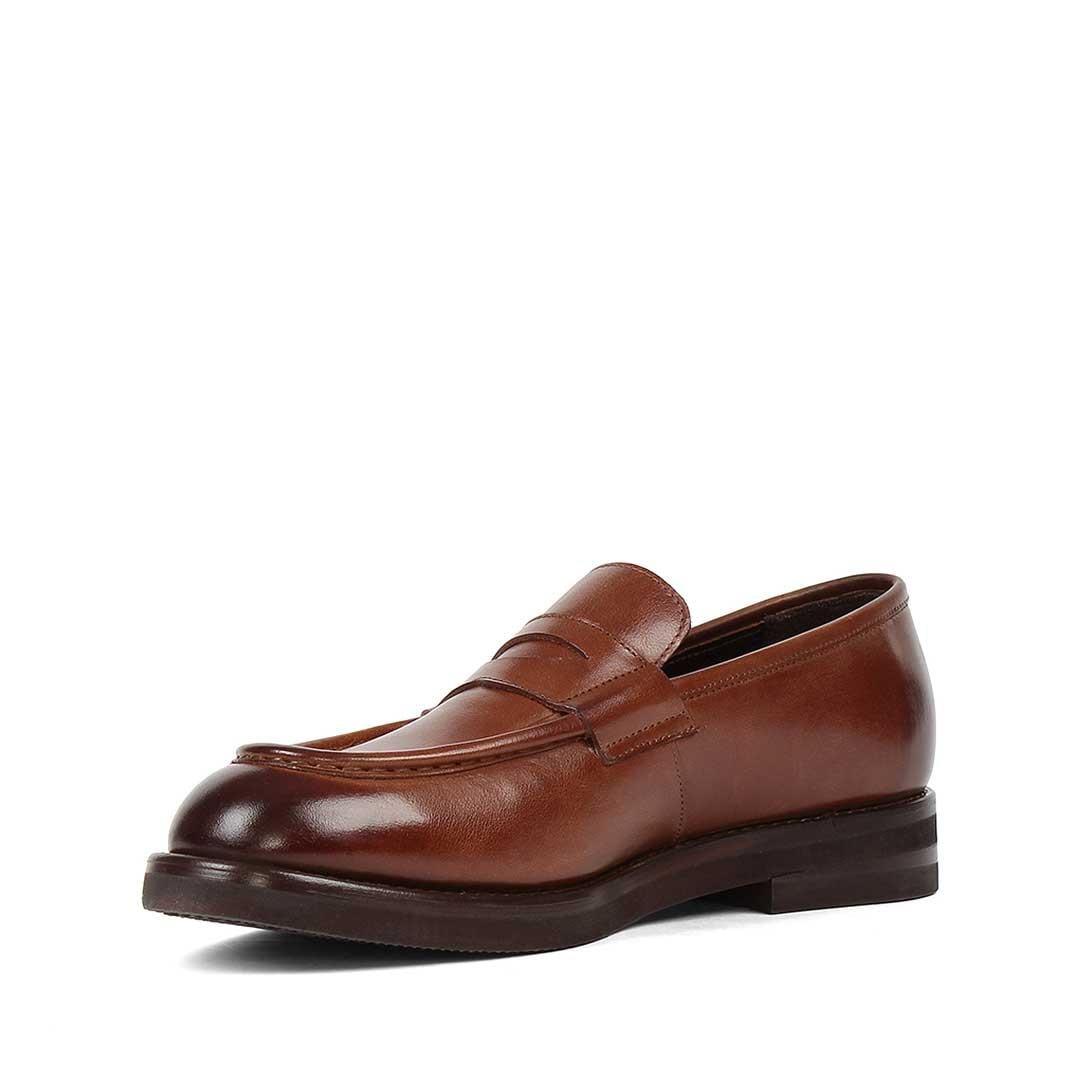 Erkek Taba Deri Loafer