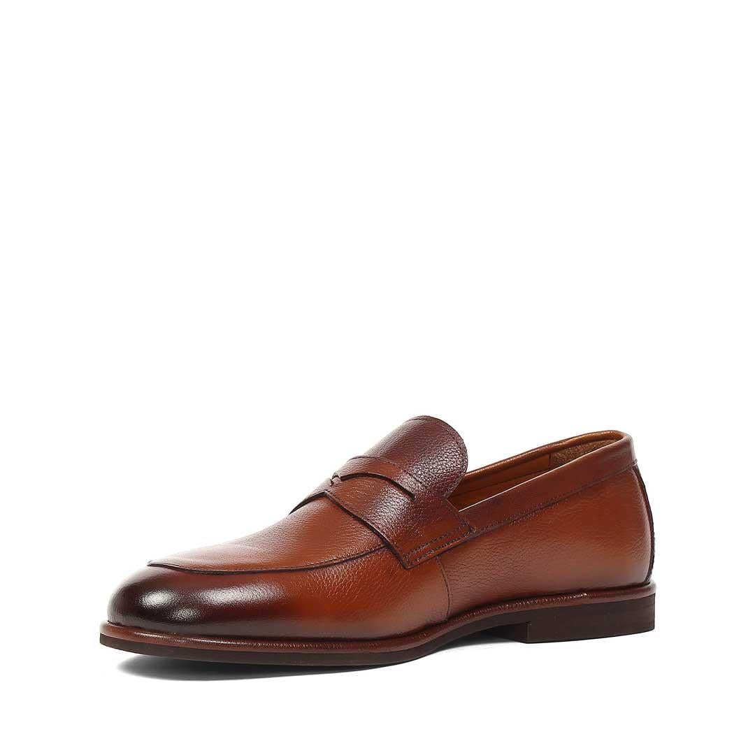 Erkek Taba Deri Loafer