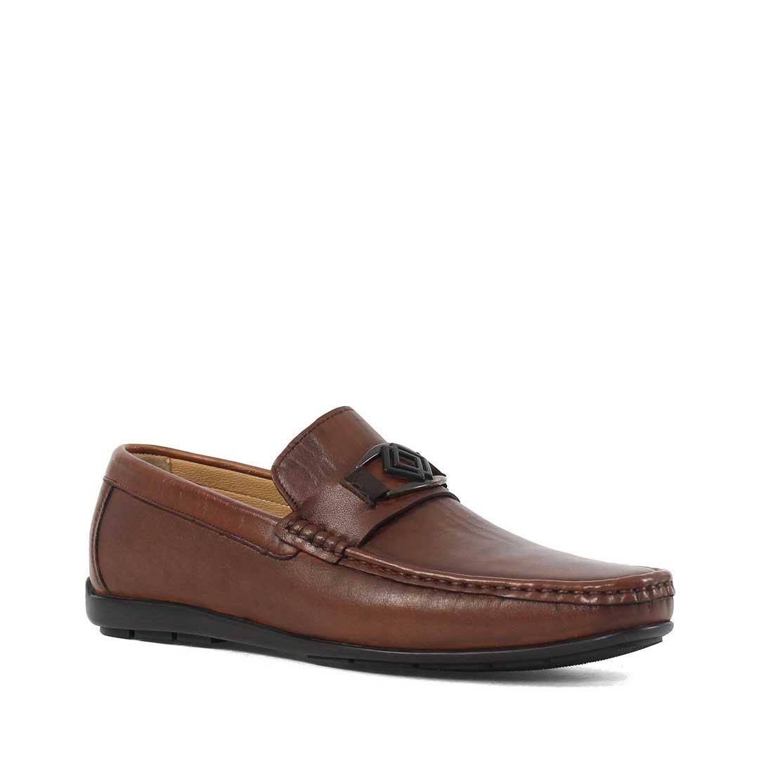 Erkek Taba Deri Loafer