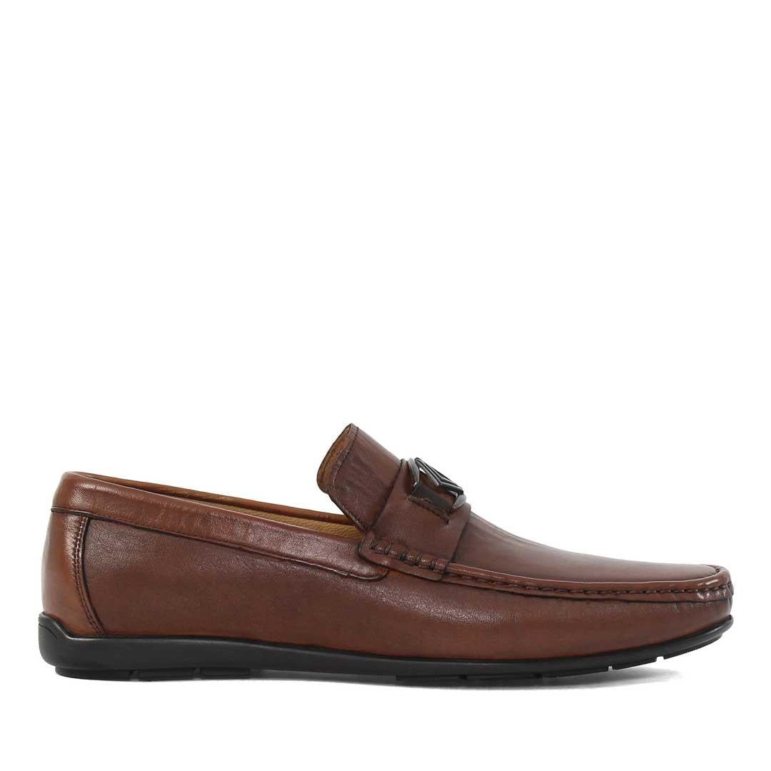 Erkek Taba Deri Loafer
