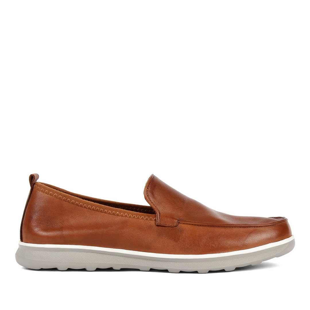 Erkek Taba Deri Loafer