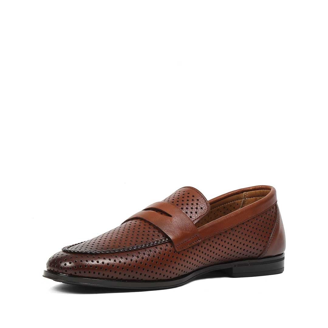 Erkek Taba Deri Loafer