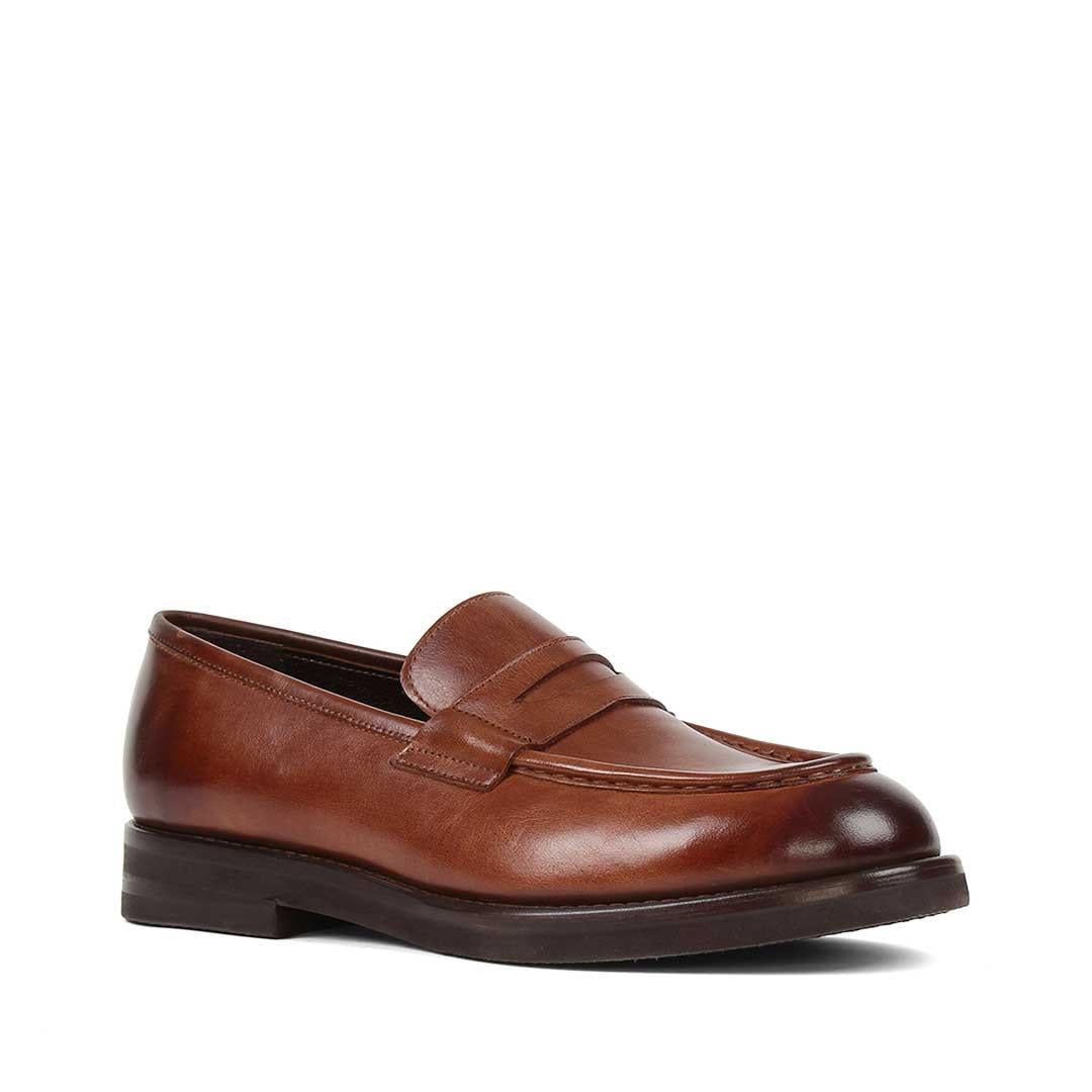 Erkek Taba Deri Loafer