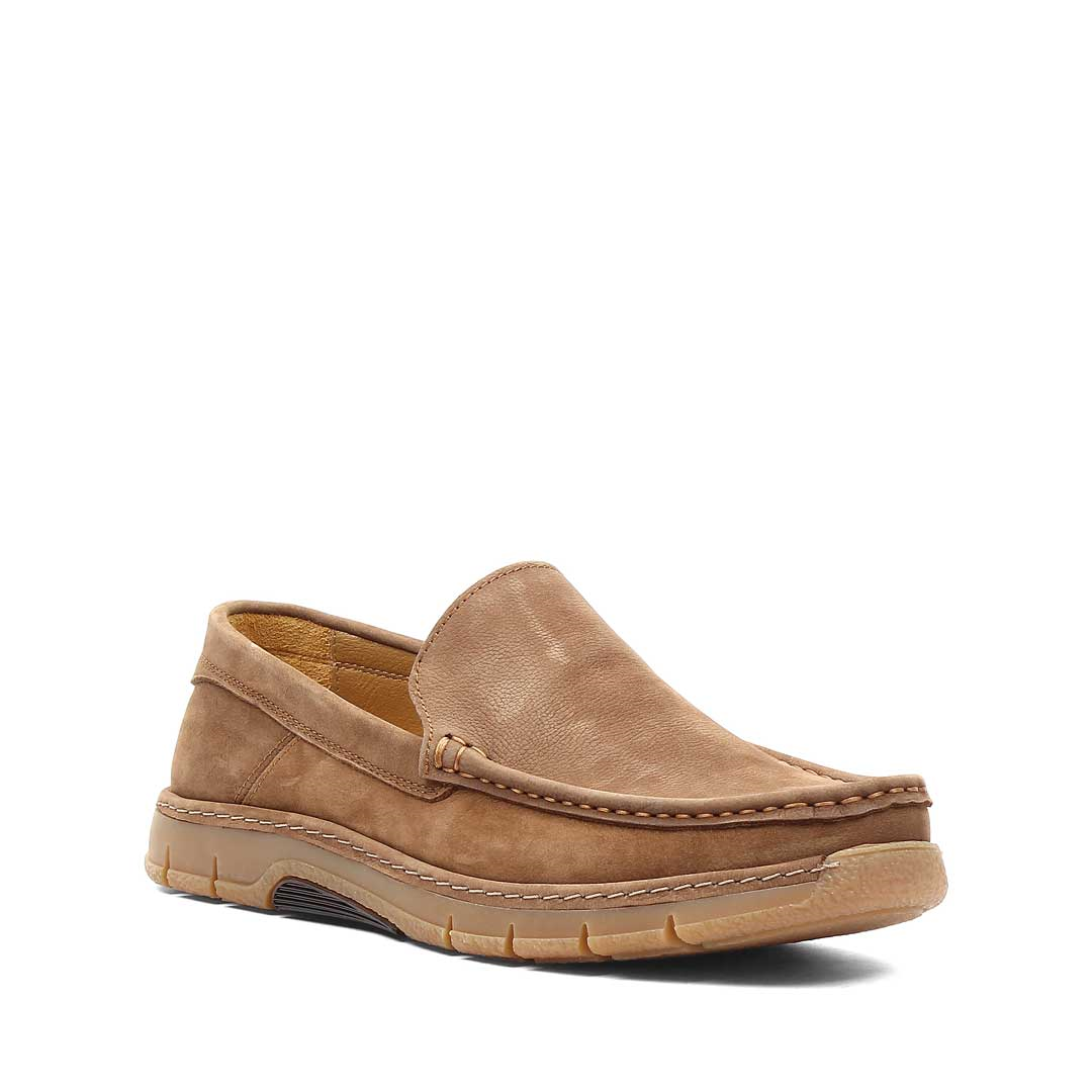 Erkek Taba Nubuk Deri Loafer