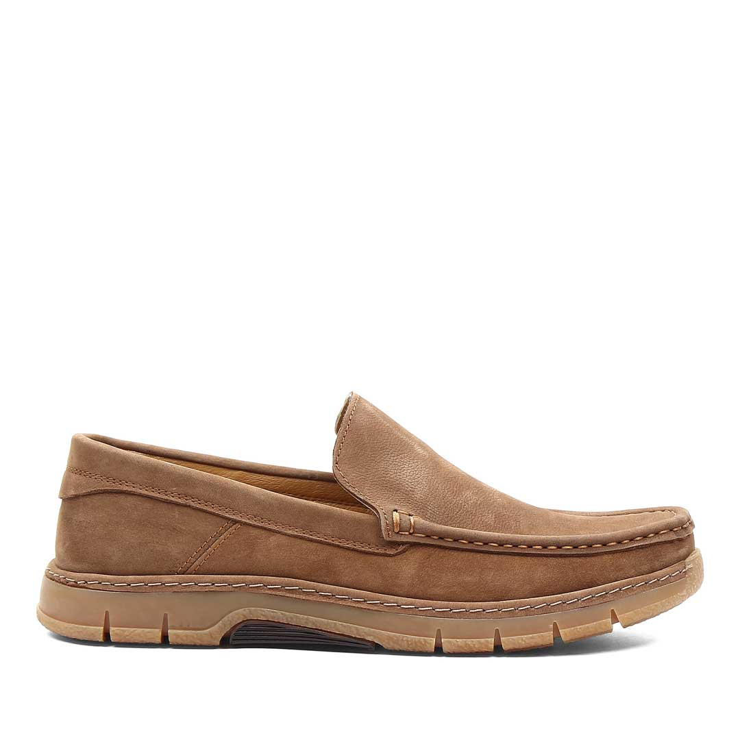 Erkek Taba Nubuk Deri Loafer