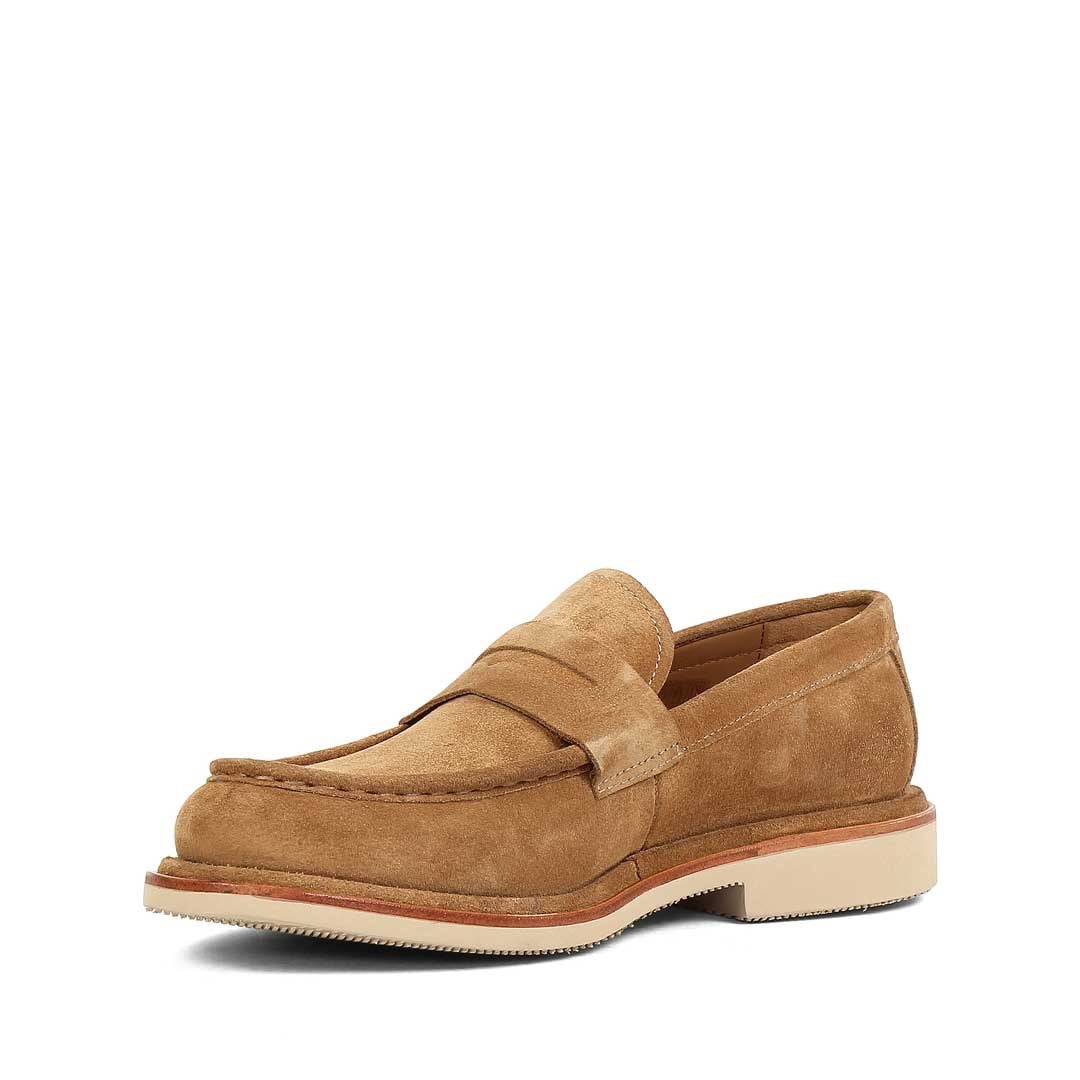 Erkek Taba Süet Deri Loafer
