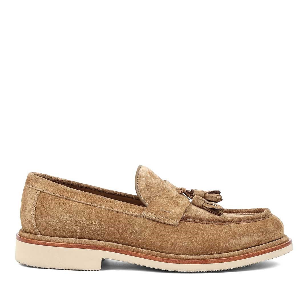 Erkek Taba Süet Deri Loafer