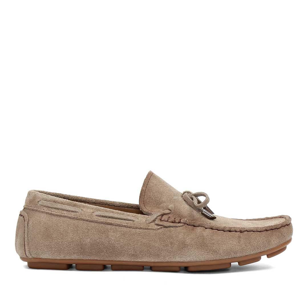 Erkek Vizon Süet Deri Loafer
