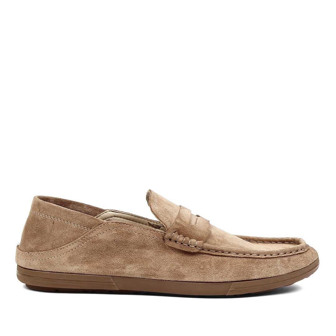 Erkek Vizon Süet Deri Loafer