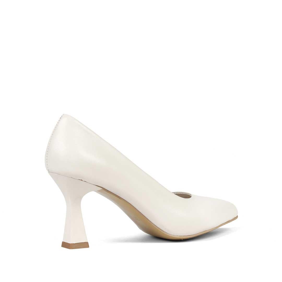 Kadın Bej İnce Topuklu Deri Stiletto