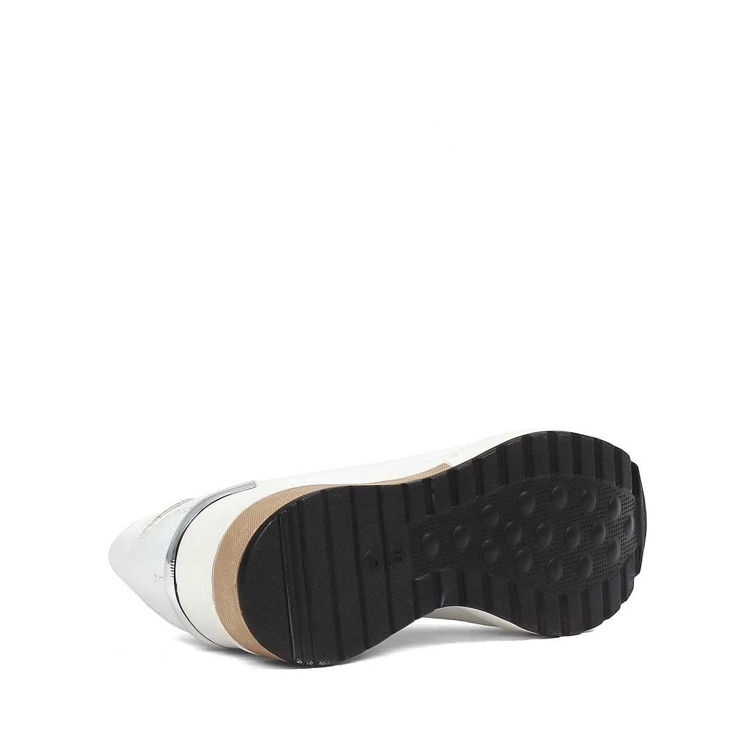 Kadın Beyaz Dolgu Topuklu Deri Sneaker