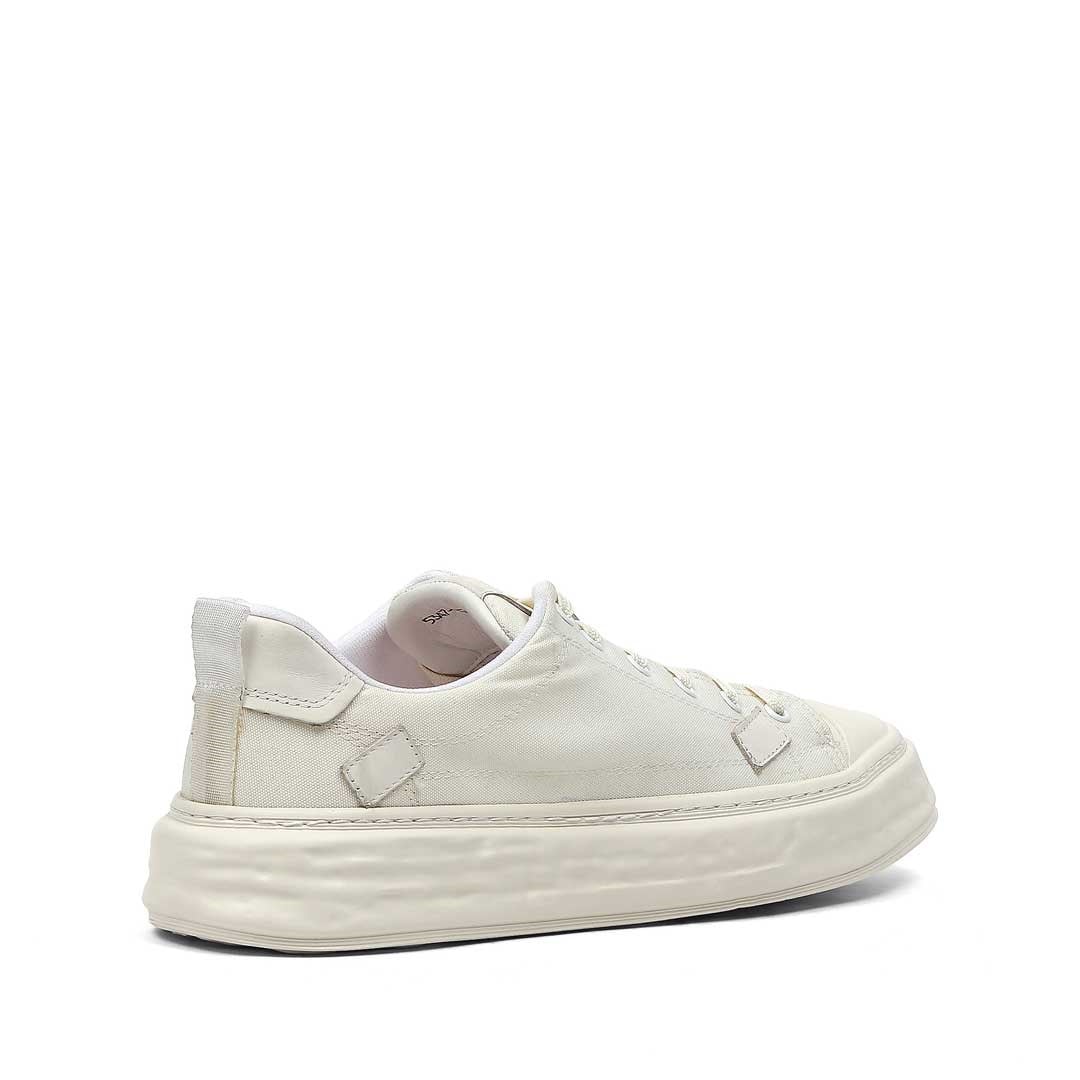 Kadın Beyaz Kalın Tabanlı Deri Sneaker