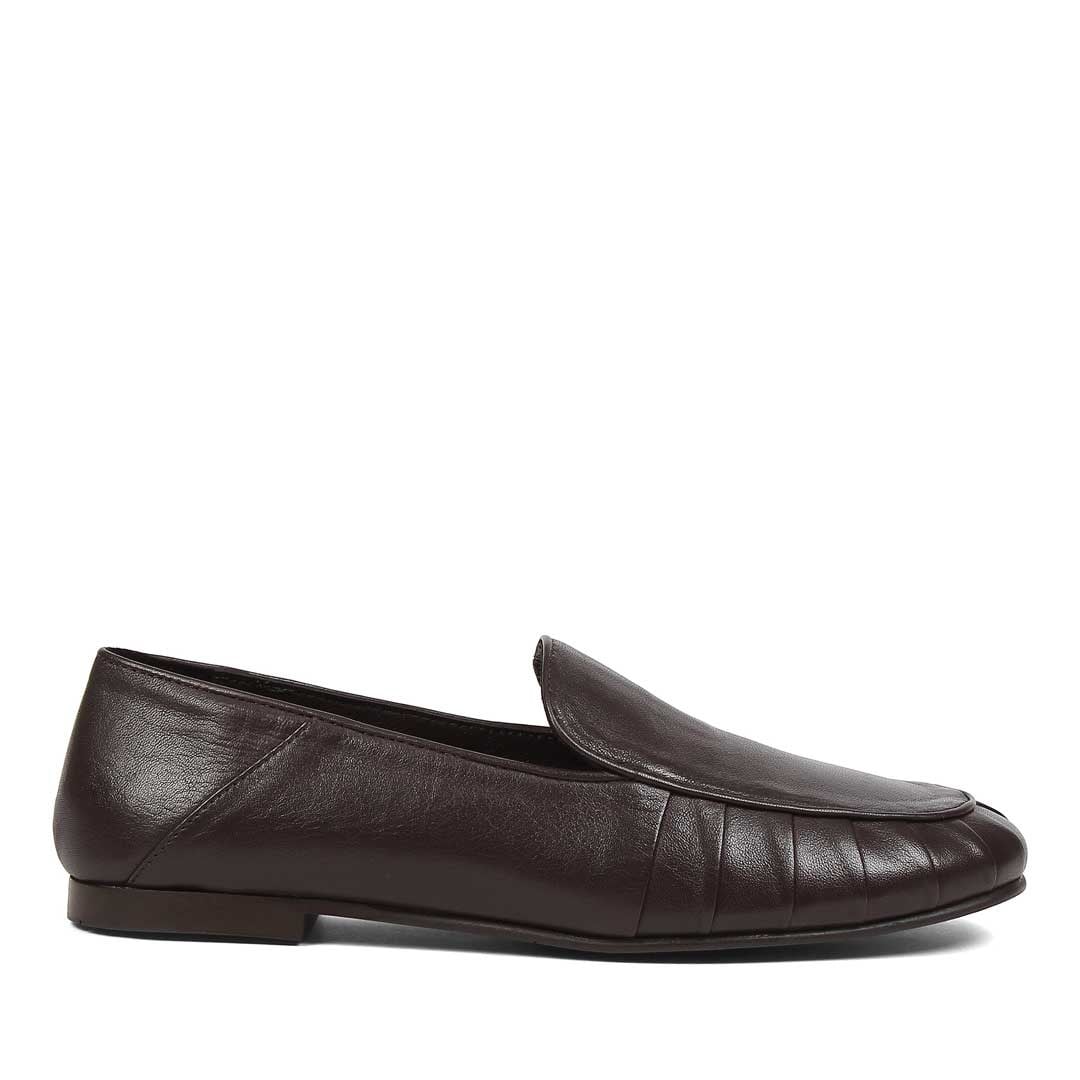 Kadın Kahverengi Deri Loafer