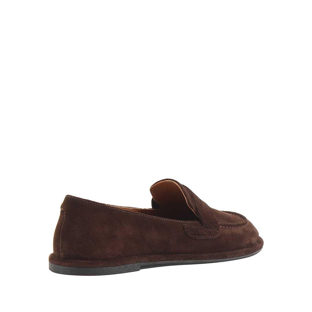 Kadın Kahverengi Süet Deri Loafer