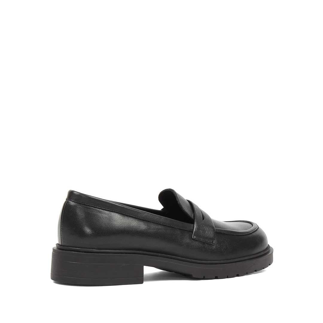 Kadın Siyah Deri Loafer