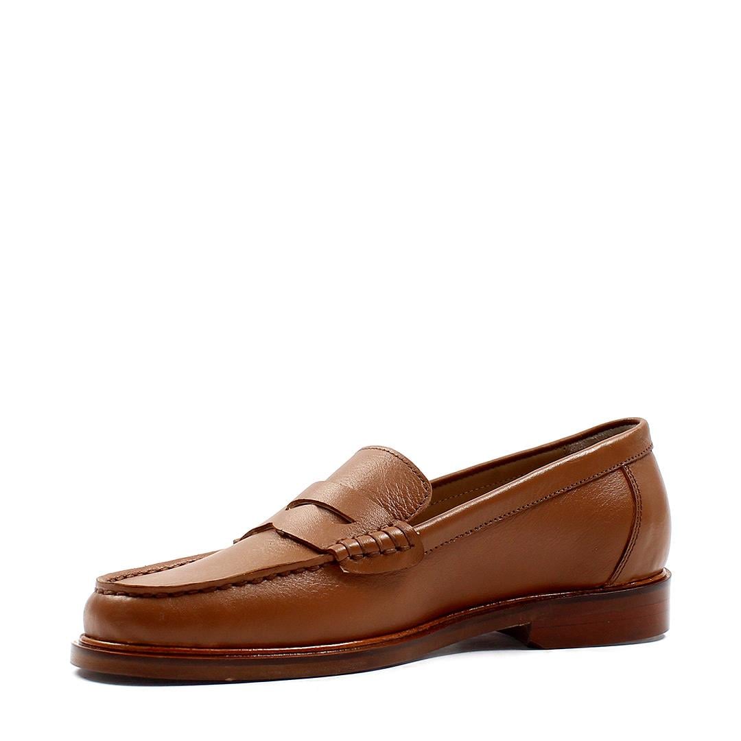 Kadın Taba Deri Loafer