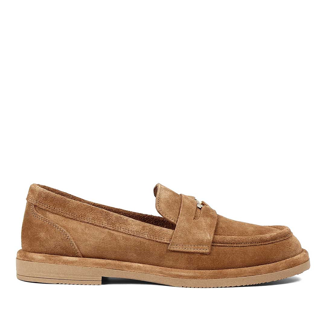 Kadın Taba Süet Deri Loafer