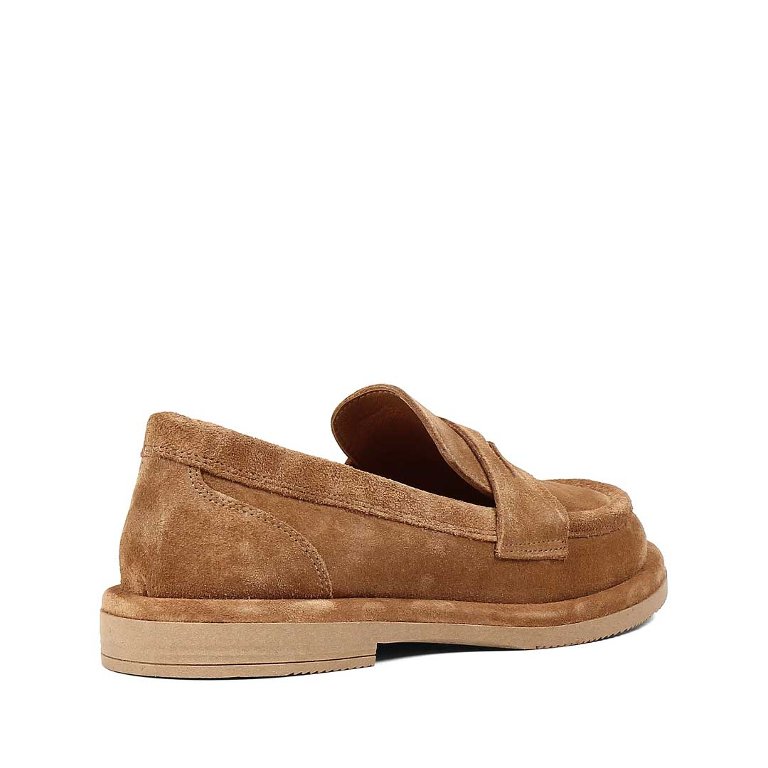 Kadın Taba Süet Deri Loafer