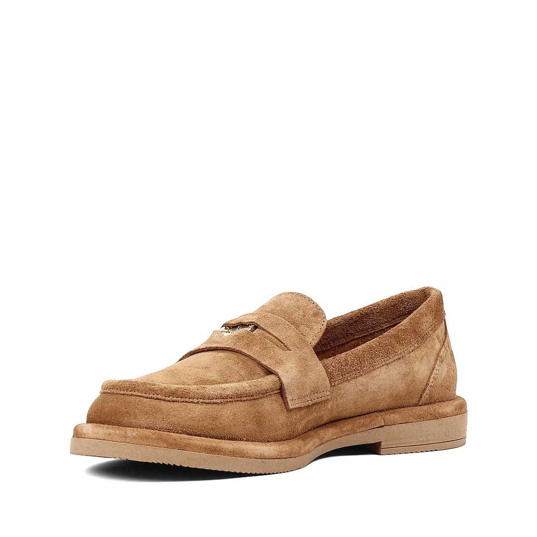 Kadın Taba Süet Deri Loafer