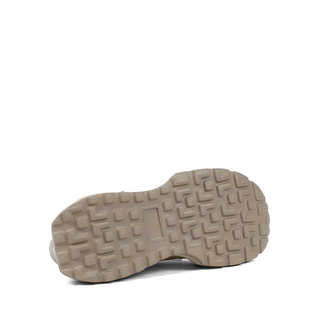 Kadın Vizon Bağcıklı Kalın Tabanlı Süet Deri Sneaker