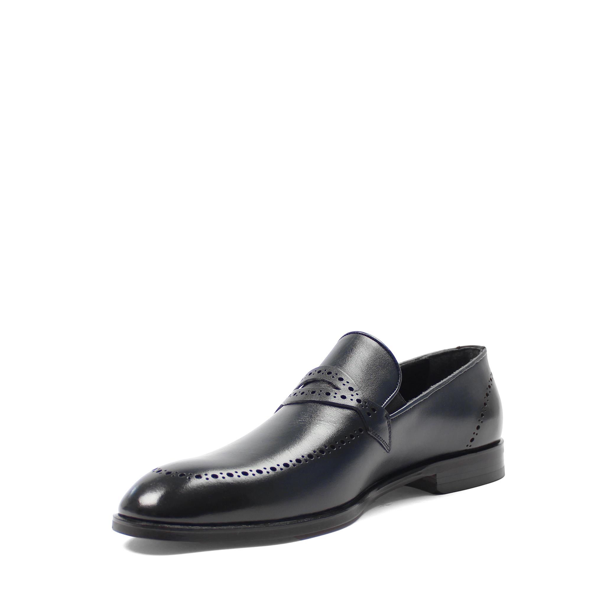 Erkek Lacivert Deri Loafer