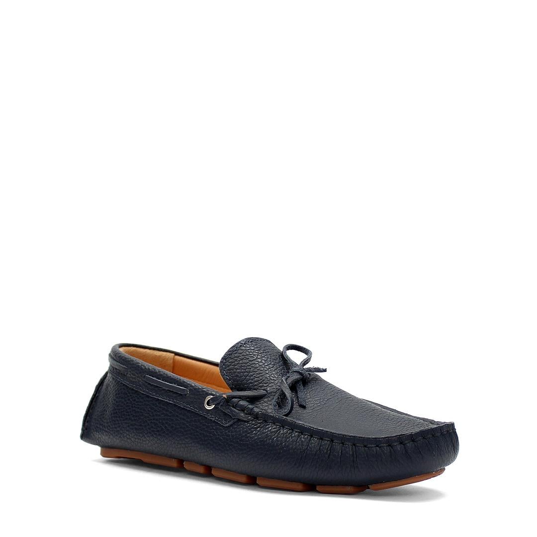 Erkek Lacivert Deri Loafer