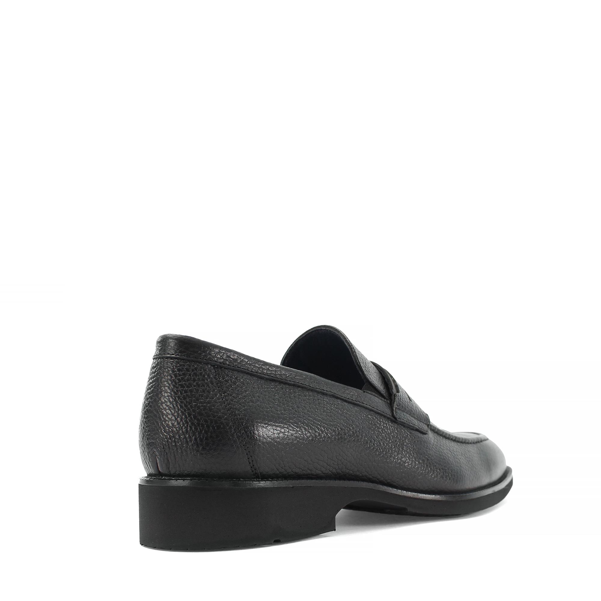 Erkek Siyah Deri Loafer