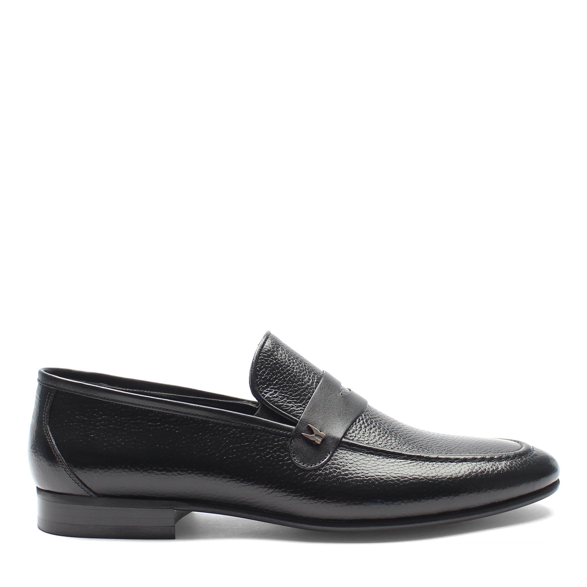 Erkek Siyah Deri Loafer